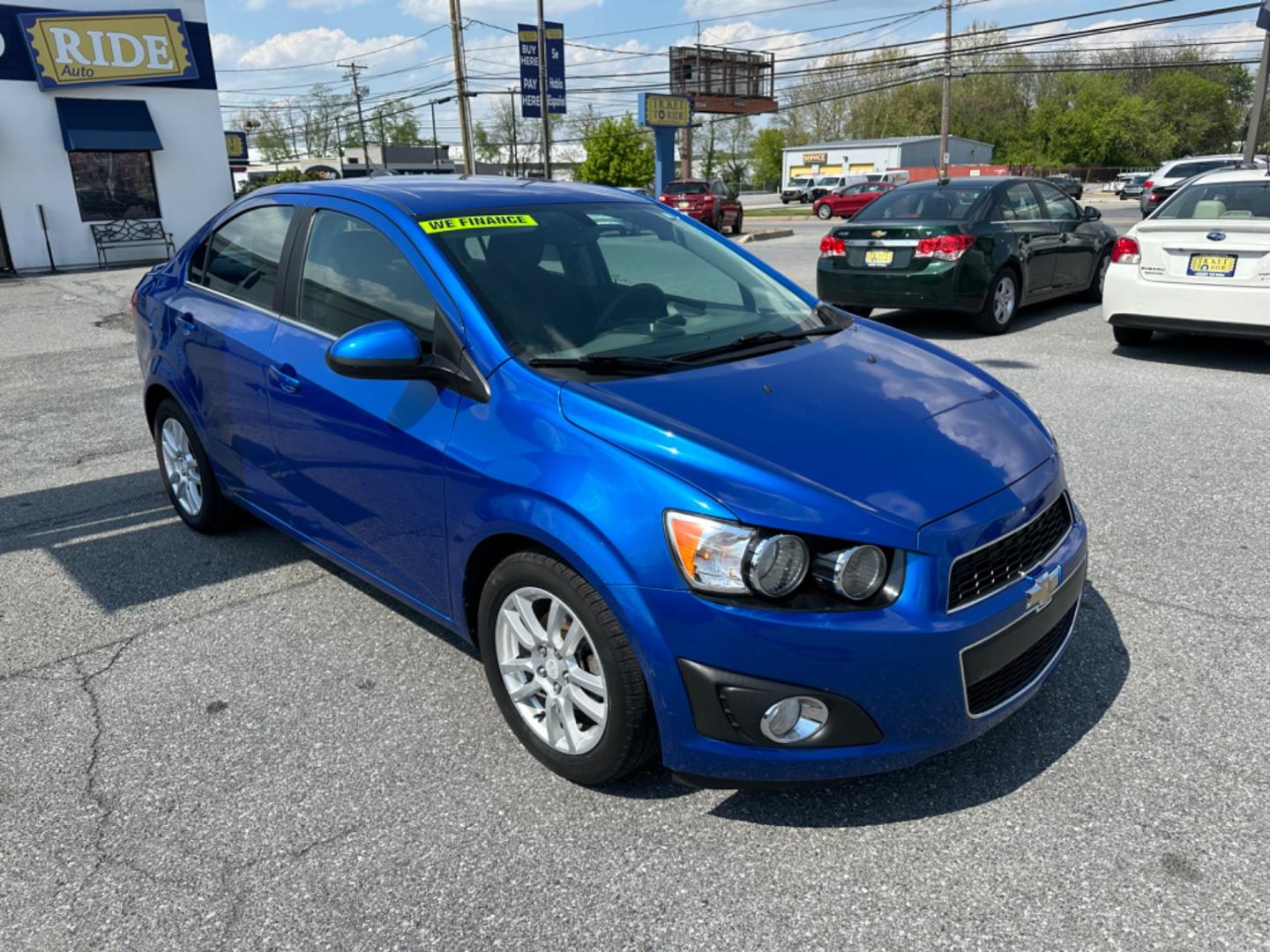 2016 BLUE Chevrolet Sonic LT Auto Sedan (1G1JC5SG6G4) with an 1.8L L4 DOHC 24V engine, 6A transmission, located at 1254 Manheim Pike, Lancaster, PA, 17601, (717) 393-9133, 40.062870, -76.323273 - Photo#2